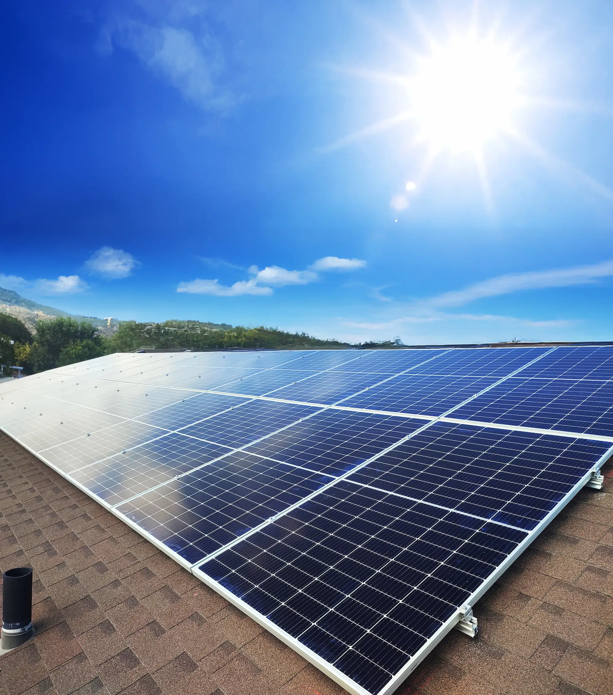 Solar panels installed on a BC home